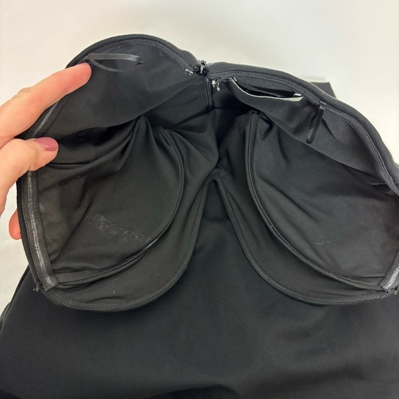 NICHOLAS Tena Deep V Sweetheart Strapless Gown in Black Size 0 - Picture 8 of 14